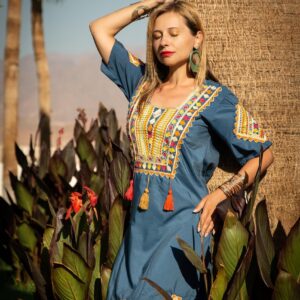 woman, africa, ethnic wear, model, posing, embroidery, folk clothing, fashion, style, boho, portrait, egyptian dress, arab dress